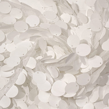 Ткань Пайетки на сетке крупные - фото №4